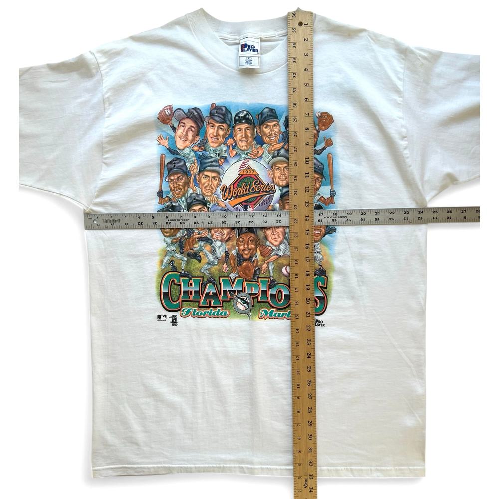 Vintage Florida Marlins Caricature World Series Champs 1997 MLB Baseball T Shirt - Picture 12 of 12
